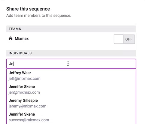 Shared Sequences