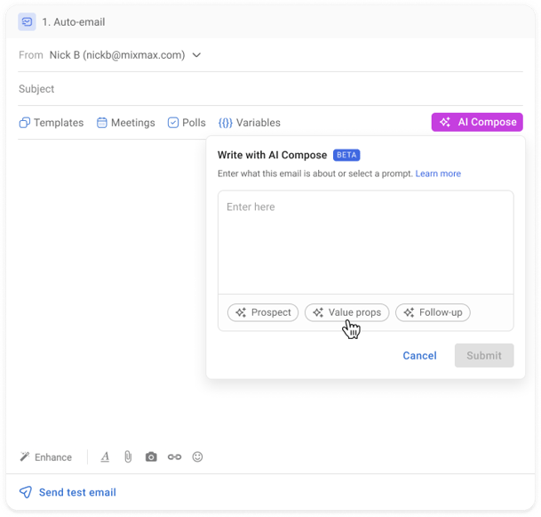 Mixmax AI Compose