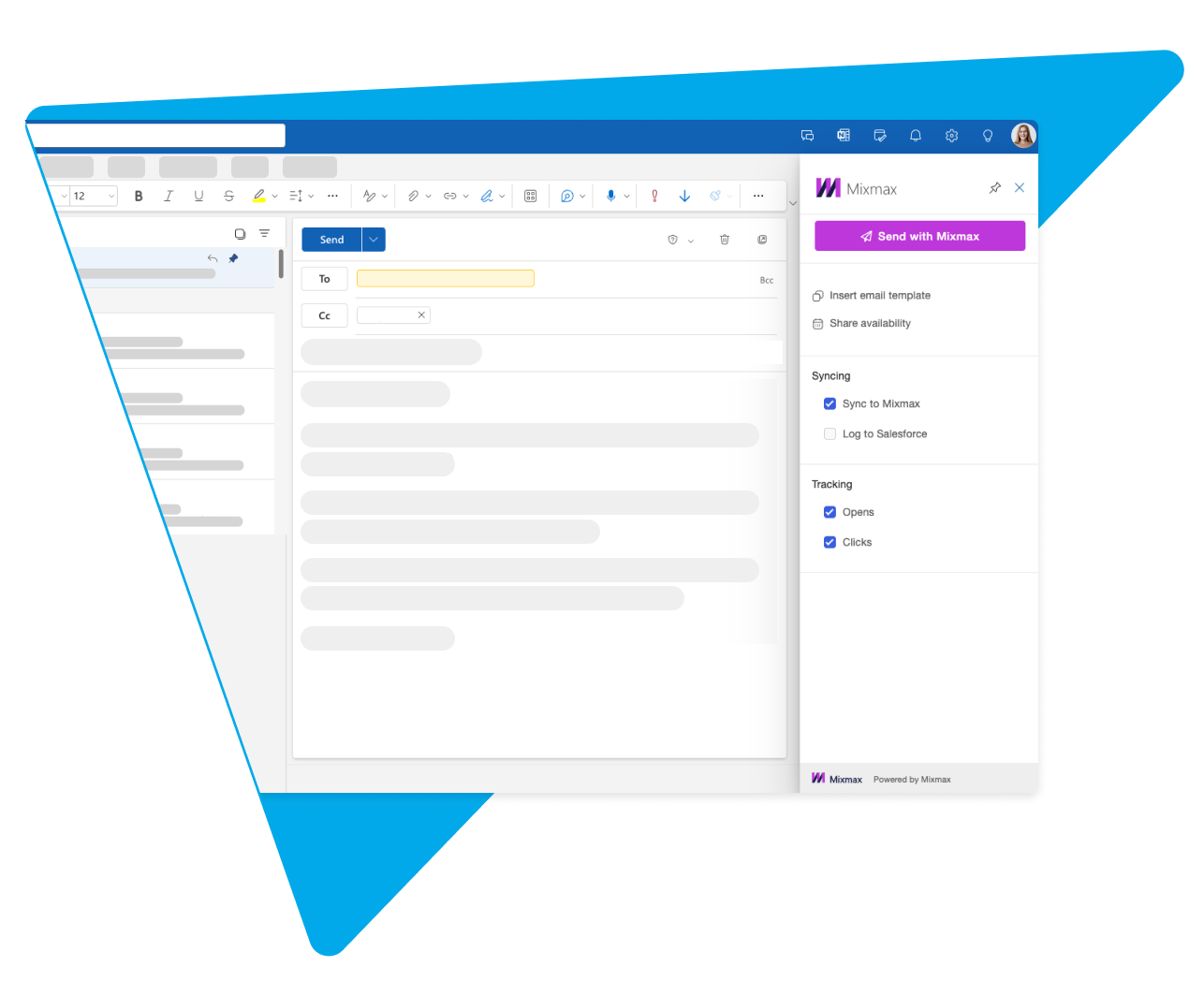 Mixmax for Outlook inbox